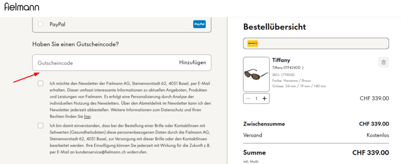 Fielmann Gutschein
